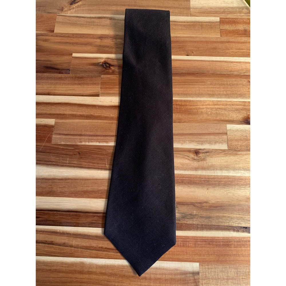 Rooster Vintage Black Irish Linen Tie Minimalist Old Money Quiet Luxury Retro